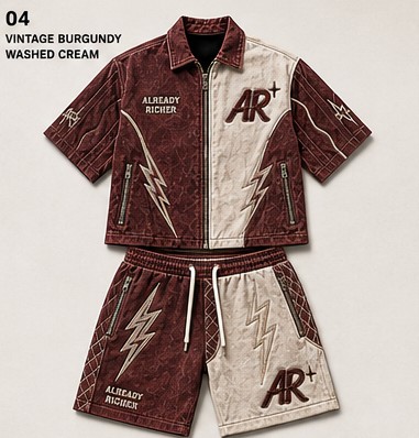 Vintage Burgundy / Washed Cream