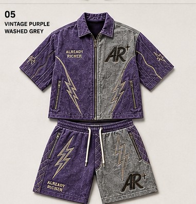 Vintage Purple / Washed Grey