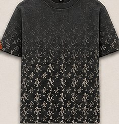 Charcoal — Monogram Gradient Tee